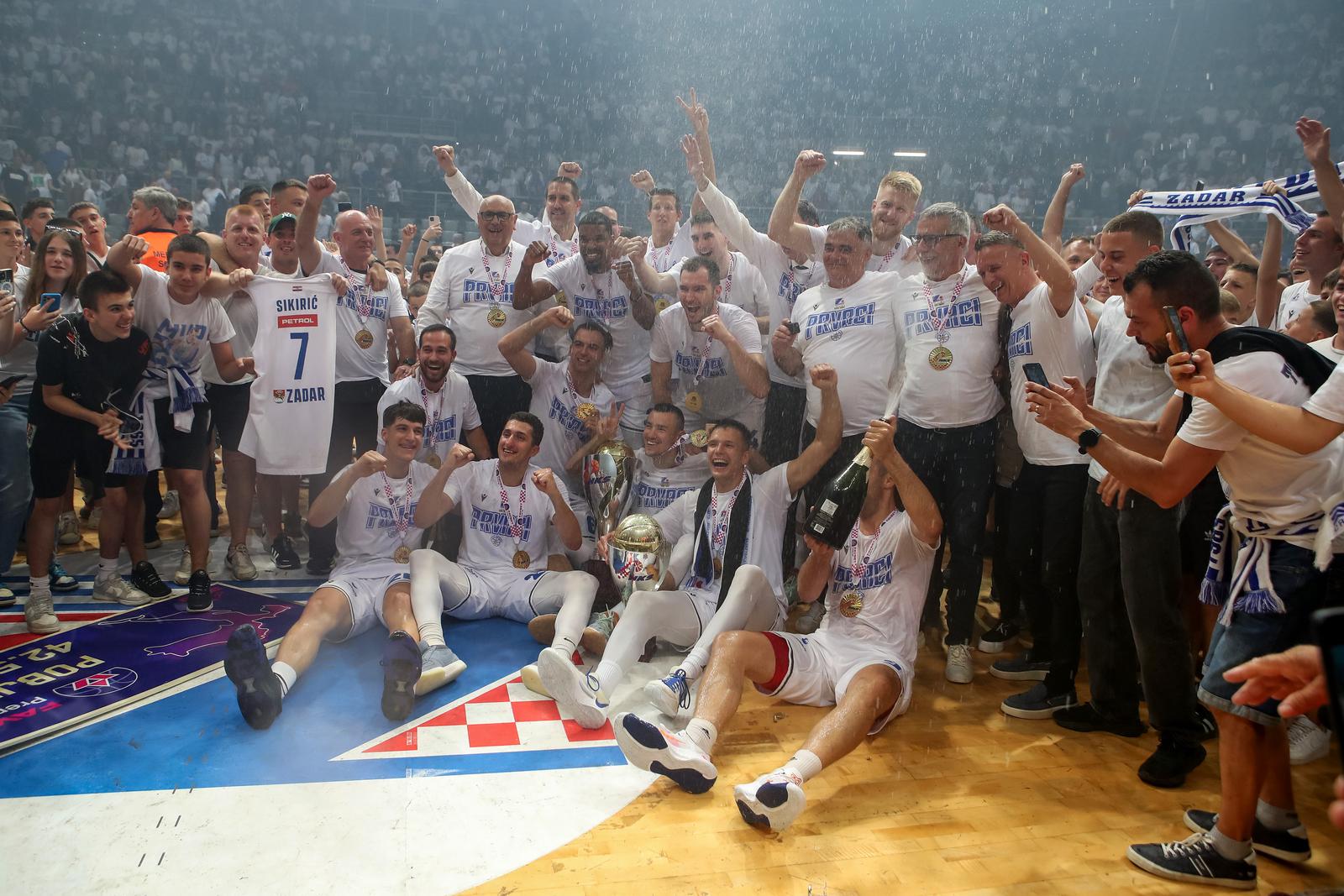 Košarkaši Zadra peti put u povijesti prvaci Hrvatske