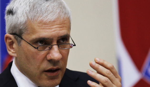 Sarajevo, 290510.
U Sarajevu se odrzava dvodnevna 21. sesija Igmanske incijative. Na njoj prisustvuju predsjednici susjednih zemalja Bosne i Hercegovine.
Na slici: Predsjednik Srbije Boris Tadic 
Foto: Dado Ruvic / CROPIX