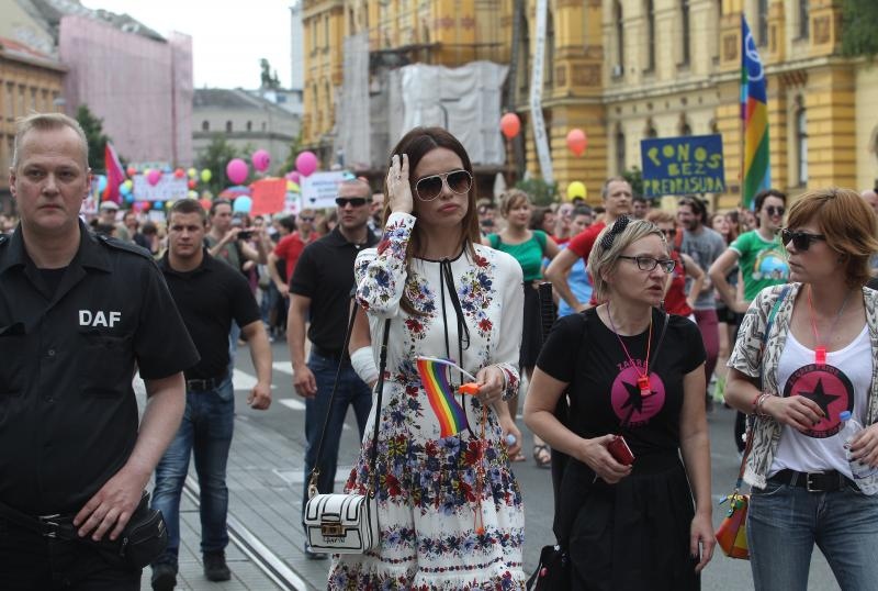 Održan je XV Zagreb Pride pod motom Još Hrvatska ni propala. Photo: PIXSELL Održan je XV Zagreb Pride pod motom Još Hrvatska ni propala. Photo: PIXSELL