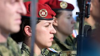 Generalna proba na kninskoj tvrđavi uoči svečane proslave 23. obljetnice VRO Oluja