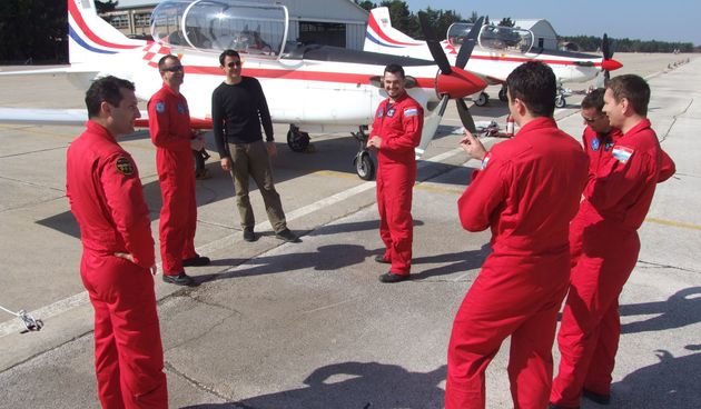 Goran Višnjić posjetio pilote u zrakoplovnoj bazi Zemunik