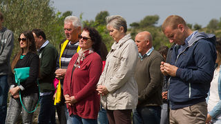 Misa na ostacima crkve na Petrini, foto: Leo Banić Misa na ostacima crkve na Petrini, foto: Leo Banić