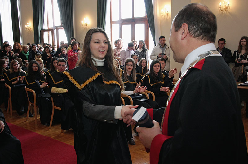 Promocija diplomiranih studenata, 7. ožujka 2009. (foto: Marin Gospić)