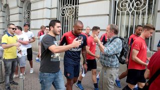 Legendarni Thierry Henry i juniori FC Arsenala prošetali Zagrebom, Photo: Patrik Maček/PIXSELL Legendarni Thierry Henry i juniori FC Arsenala prošetali Zagrebom, Photo: Patrik Maček/PIXSELL