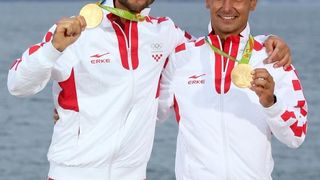 Rioe de Janeiro. Olimpijski prvaci u klasi 470, Šime Fantela i Igor Marenić. Photo. Igor Kralj/PIXSELL Rioe de Janeiro. Olimpijski prvaci u klasi 470, Šime Fantela i Igor Marenić. Photo. Igor Kralj/PIXSELL