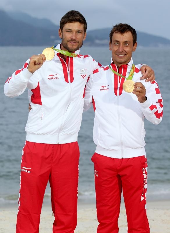 Rioe de Janeiro. Olimpijski prvaci u klasi 470, Šime Fantela i Igor Marenić. Photo. Igor Kralj/PIXSELL Rioe de Janeiro. Olimpijski prvaci u klasi 470, Šime Fantela i Igor Marenić. Photo. Igor Kralj/PIXSELL