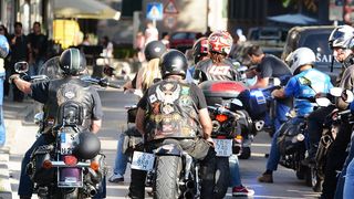 Defile bajkera ulicama Zadra u povodu 10. rođendana Moto kluba Beštije. Foto: Jadra NeveraZD Defile bajkera ulicama Zadra u povodu 10. rođendana Moto kluba Beštije. Foto: Jadra NeveraZD
