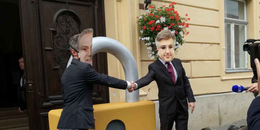 Prosvjedna akcija u Zagrebu Prosvjedna akcija u Zagrebu