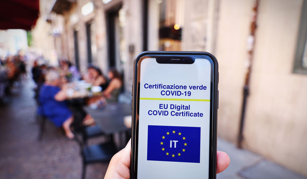 Italija, covid potvrda