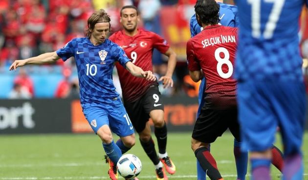 Stadion Park prinčeva u Parizu, UEFA EURO 2016., 1. kolo, skupina D, Turska – Hrvatska 0-1. Luka Modric. Photo: PIXSELL