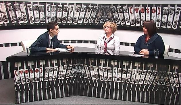 Emisija Veto: Sanjin Španović. Gordana Sobol i Ivana Posavec Krivec