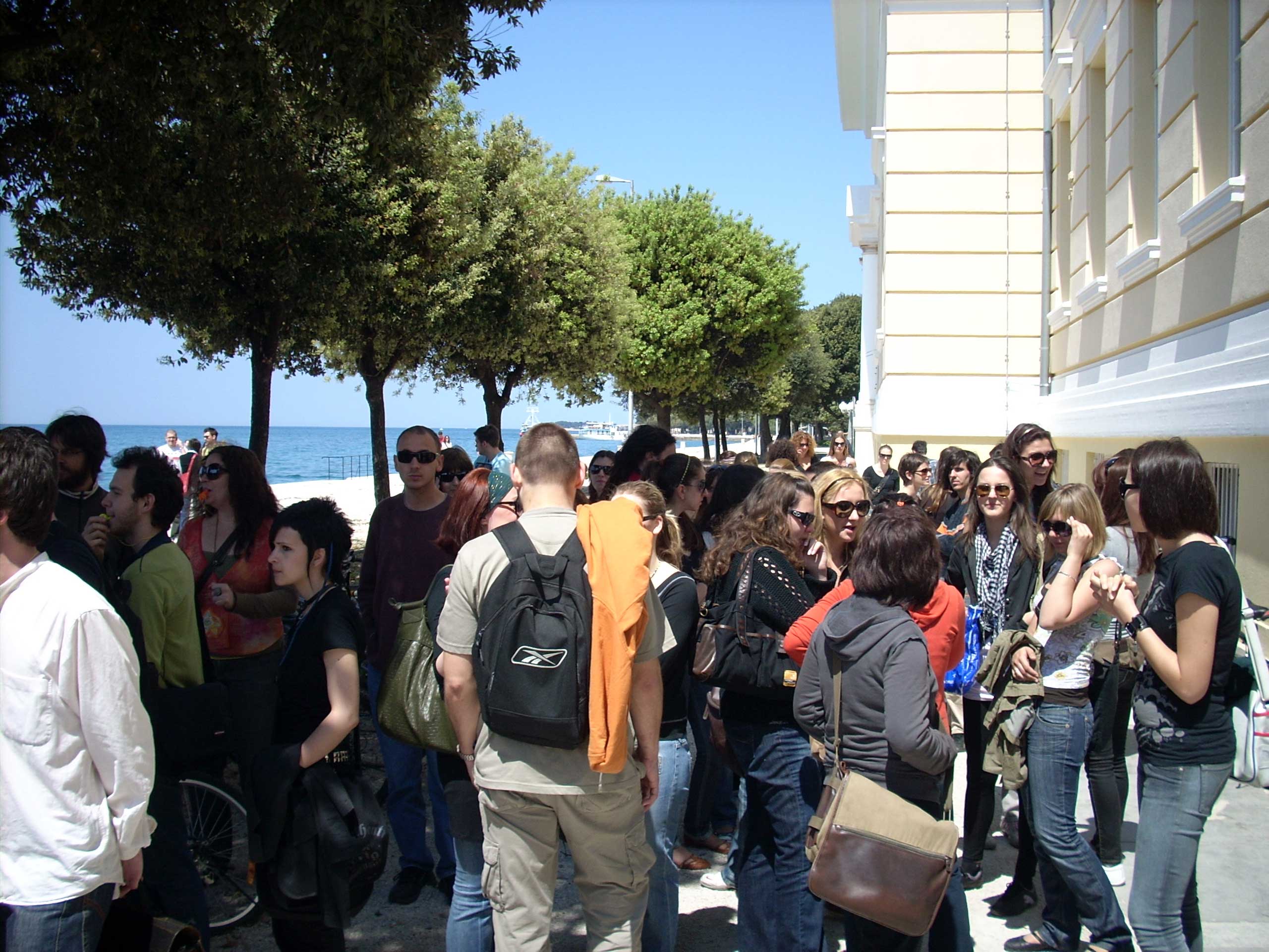 Prosvjed studenata u Zadru Prosvjed studenata u Zadru