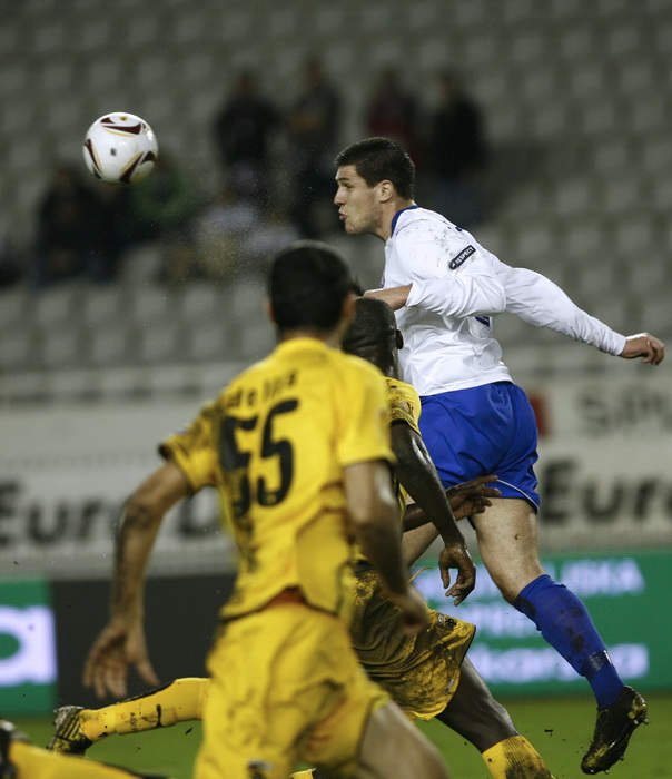 Split 011210. 
Stadion HNK Hajduka u Poljudu    
 UEFA Europska liga utakmica HNK Hajduk – FC AEK
Na fotografiji:  Jurica Buljat 
Foto: Vladimir Dugandzic / CROPIX