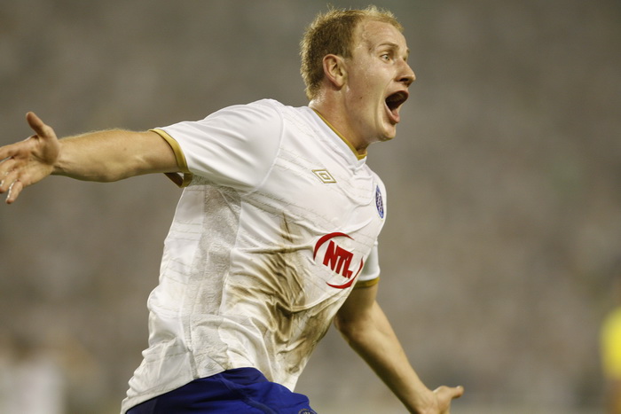 Split, 190810.
Gradski stadion Puljud.
Uzvratna utakmica cetvrtog pretkola Europske lige izmedju Hajduka i Uniree.
Na fotografiji: Senijad Ibricic. 
Foto: Ante Cizmic / CROPIX