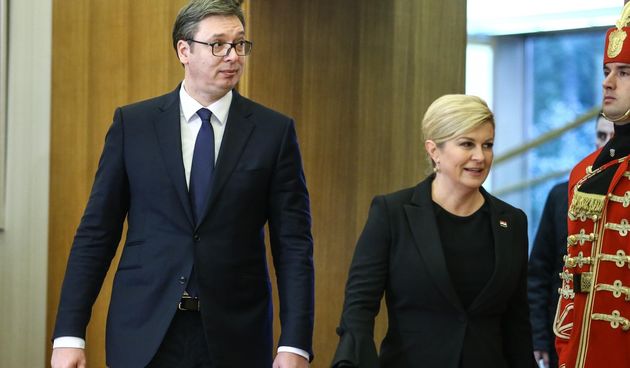 Predsjednica Kolinda Grabar-Kitarović primila u službeni posjet Aleksandra Vučića