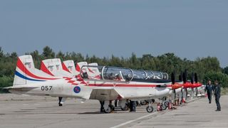 Akro skupina “Krila oluje” u novom sastavu predstavila novi letački program, Foto: Dino Stanin/PIXSELL