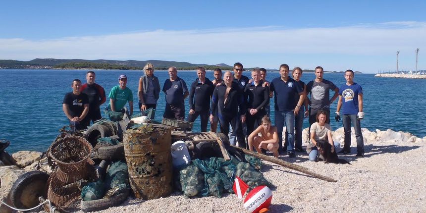 Rezultati akcije čišćenja podmorja Udruge Hippocampus iz Biograda na Moru Rezultati akcije čišćenja podmorja Udruge Hippocampus iz Biograda na Moru