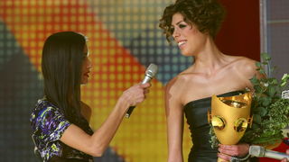 Zagreb, 261210.
HTV, studio Anton Marti, Prisavlje BB.
59. izbor sportasa 2010. godine u organizacij Sportskih novosti.
Na fotografiji: Blanka Vlasic.
Foto: Ronald Gorsic / CROPIX