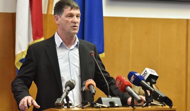 Zadar – Sjednica Gradskog vijeca Grada Zadra. Gradonacelnik Bozidar Kalmeta i zamjenik Zvonimir Vrancic. Reno Sinovcic. Joso Nekic. Danijel Kasap.Photo: Dino Stanin/PIXSELL