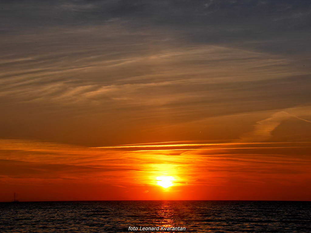 Čarobni smiraj dana na Puntamici 31. kolovoza 2015., Foto: Leonard Kvarantan Čarobni smiraj dana na Puntamici 31. kolovoza 2015., Foto: Leonard Kvarantan