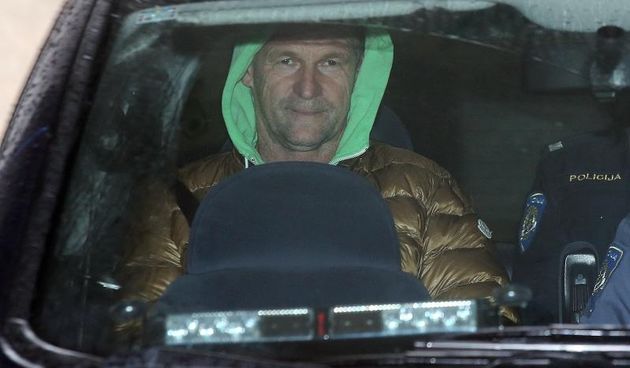 Reno Sinovcic izlazi nakon davanja iskaza u PNUSKOK. Photo: Igor Kralj//PIXSELL