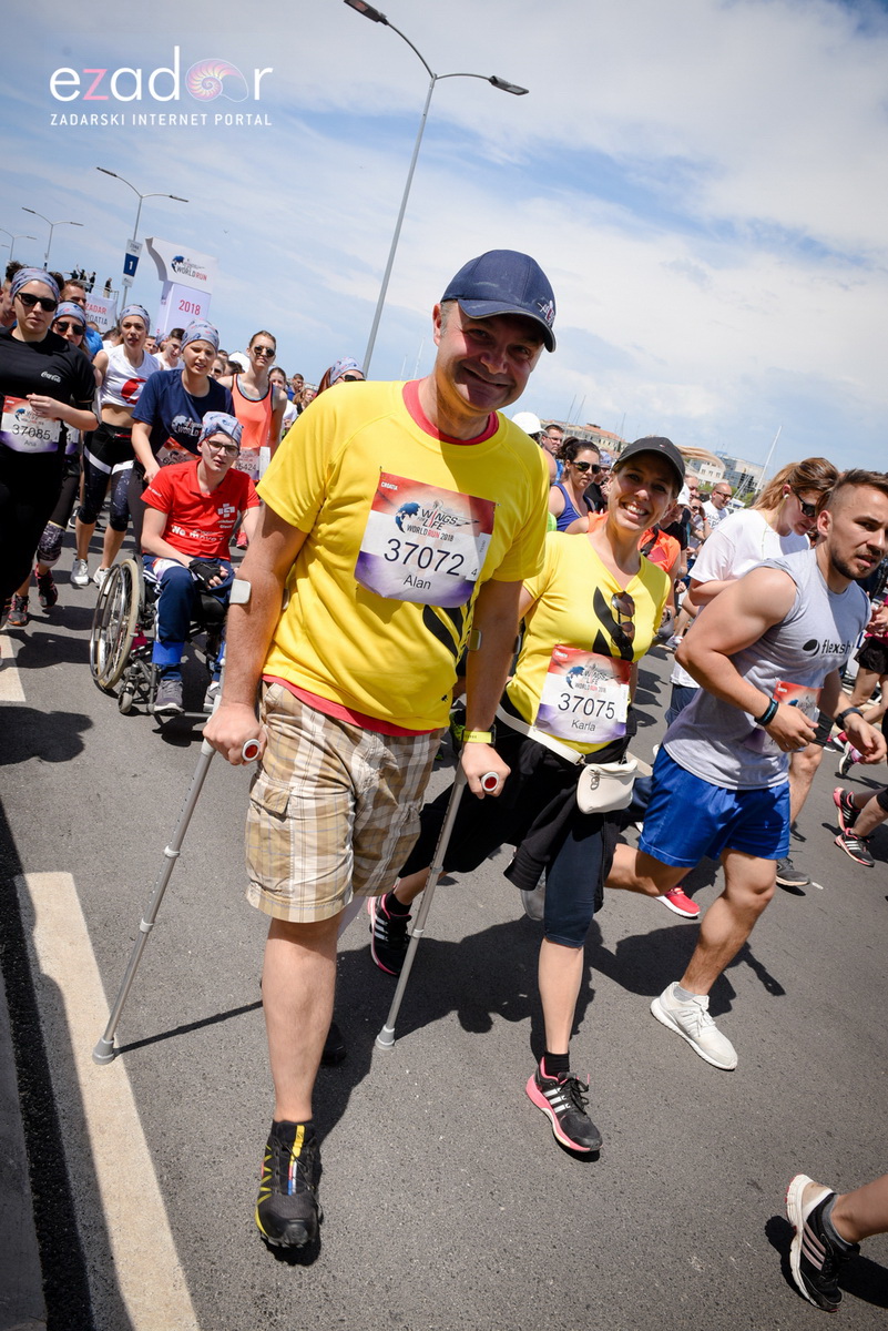 Start utrke Wings for Life World Run Zadar 2018.