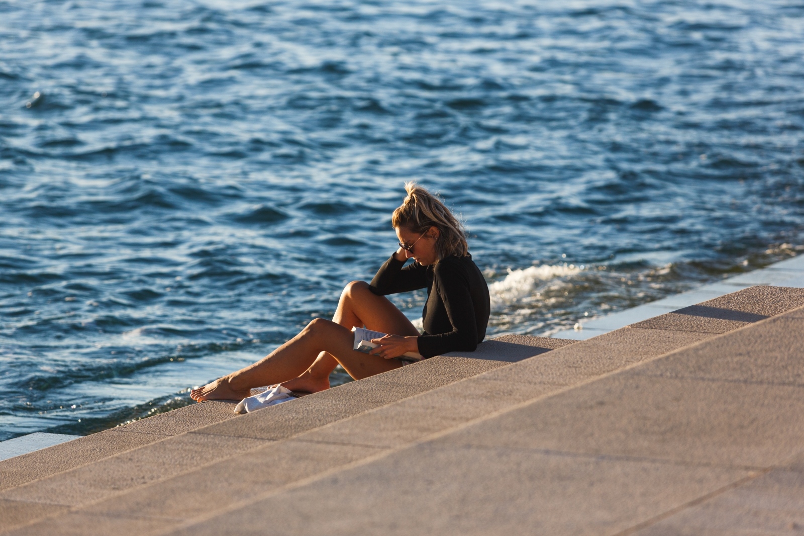 Dio zadarske rive urušio se nakon tijekom jučerašnjeg nevremena