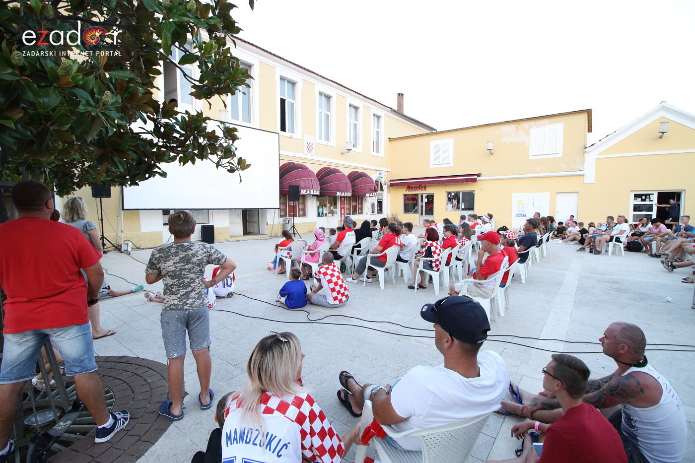 Bibinje: Navijanje za Vatrene i fešta nakon pobjede nad Engleskom