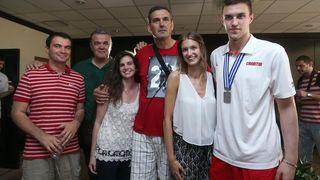 06.07.2015., Zagreb – Svecani docek kosarkasa do 19 godina koji su na svjetskom prvenstvu u Grckoj osvojili srebrnu medalju. Photo: Goran Stanzl/PIXSELL