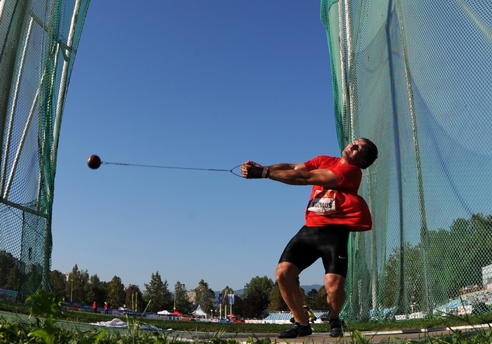 Zagreb, 130911.
IAAF World Challenge Zagreb 2011, 
61. memorijal Borisa Hanzekovica na atletskom stadionu Mladost na Savi.
Na slici: Primoz Kosmus.
Foto: Srdjan Vrancic / CROPIX