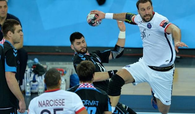 10.02.2016., Arena Zagreb, Zagreb – 11. kolo EHF Lige prvaka, RK Prvo plinarsko drustvo Zagreb – Paris Saint-Germain. Tin Kontrec, Igor Vori. Photo: Marko Lukunic/PIXSELL