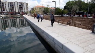 Zadar, 270513.
Uvala Jazine. 
Zavrseni su radovi na uredjenju uvale Jazine gdje je uredjena nova riva i setnica.
Foto: Jure Miskovic / CROPIX