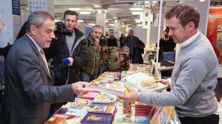 Gradonacelnik Milan Bandic na Zagrebackom velesajmu otvorio je 39. medjunarodni sajam knjiga Interliber i Reboot InfoGamer 2016. Photo: Anto Magzan/PIXSELL