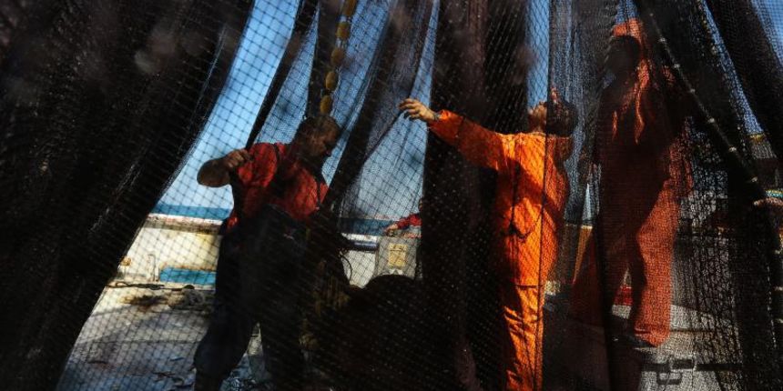 Ribari prebiru mreze u gradskoj luci. Photo: Filip Brala/PIXSELL Ribari prebiru mreze u gradskoj luci. Photo: Filip Brala/PIXSELL