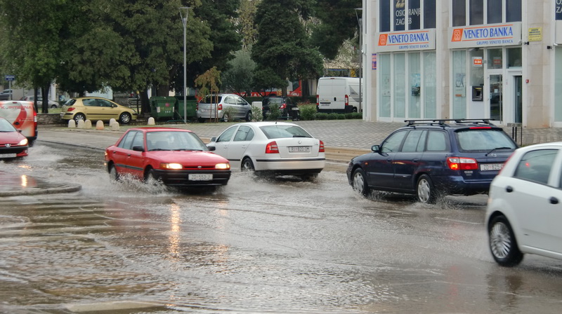 Zadar nakon grmljavinskog nevremena pracenog kisom i krupom 26. studenog, Foto. Mladen Malik