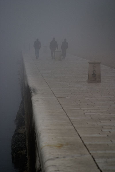 Zadar, magla svuda oko nas