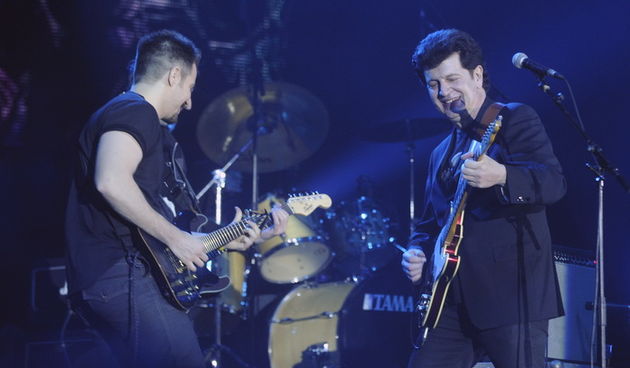 Split, 180311.
Spaladium Arena.
Koncert Bajaga u splitskoj Spaladium Areni ispunio je ocekivanja i dvorana je bila gotovo puna.
Foto: Paun Paunovic / CROPIX