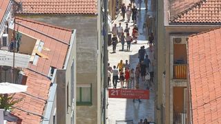 Pogled sa zvonika zadarske katedrale sv. Stošije, Foto: Dino Stanin/PIXSELL