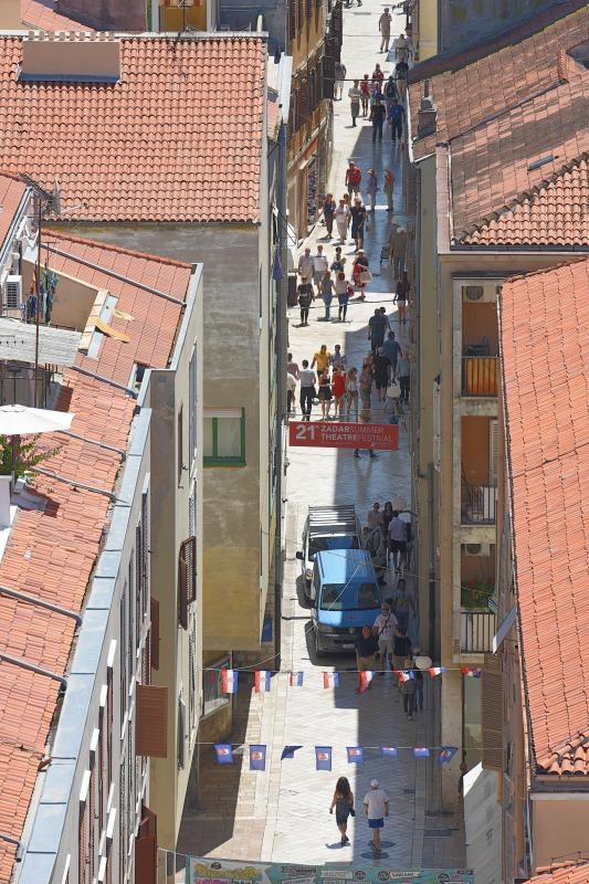 Pogled sa zvonika zadarske katedrale sv. Stošije, Foto: Dino Stanin/PIXSELL