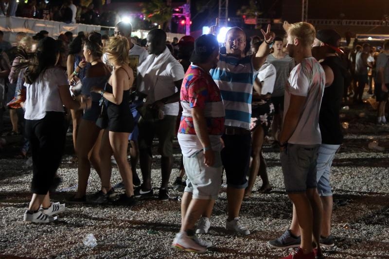 Koncert Chrisa Browna, koji je trebao biti održan na plaži Zrće, zbog jake bure je održan u prepunom klubu Aquarius.  Photo: Dalibor Urukalović/PIXSELL