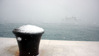 Snijeg u Zadru, 17. prosinca 2009, Foto: Saša Čuka