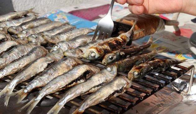 Sibenik – Izmedju dvije marcene bure ribari su uspjeli izici na more i na ribarnici ponuditi svjeze srdele.U Dalmaciji najzastupljenija i najveca hraniteljica,srdela se moze pripremati na mnogo nacina ali pecena na gradelama je najcesci nacin. Photo: Dusk