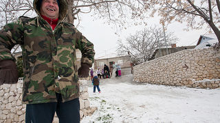 Snijeg u Bibinjama 3. veljače 2012, Foto: Leo Banić