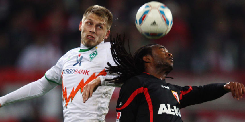 during the Bundesliga match between FC Augsburg and SV Werder Bremen at SGL Arena on October 21, 2011 in Augsburg, Germany. during the Bundesliga match between FC Augsburg and SV Werder Bremen at SGL Arena on October 21, 2011 in Augsburg, Germany.