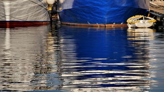 Svitanje i rano jutro u novoj luci Gaženica