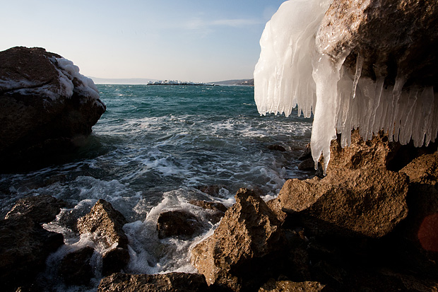 Senj u zagrljaju ledenog pokrivača, foto: Leo Banić