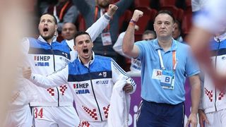 Doha, Katar – 24. svjetsko rukometno prvenstvo, 4. kolo, grupa B, Makedonija- Hrvatska. Photo: Goran Stanzl/PIXSELL