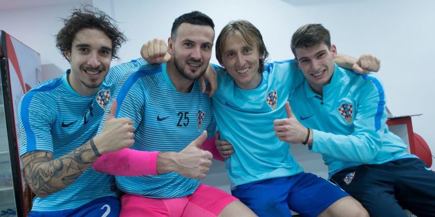 Šime Vrsaljko, Danijel Subašić, Luka Modrić, Dominik Livaković