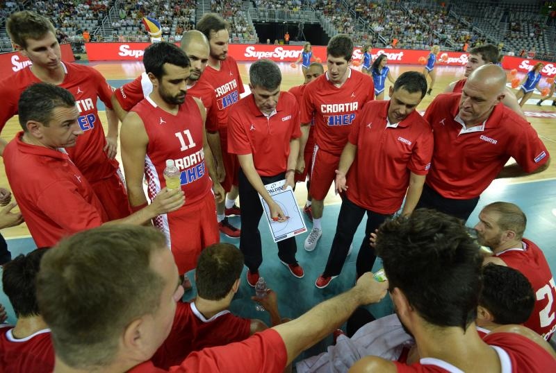 Arena Zagreb, Zagreb – Pripremni turnir za EuroBasket 2015., Hrvatska – Estonija. Photo: Igor Kralj i Marko Lukunic/PIXSELL Arena Zagreb, Zagreb – Pripremni turnir za EuroBasket 2015., Hrvatska – Estonija. Photo: Igor Kralj i Marko Lukunic/PIXSELL