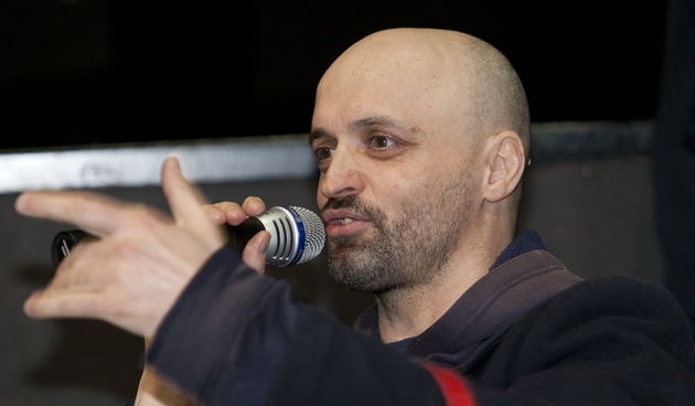 Split, 190313.
MKC Split. 
Poceo je sedmi Pricigin, splitski festival pricanja prica. 
Dodjela cetvrte PriceSTI,  nagrade za najbolju javnu pricu 2012. godine.
Na fotografiji: Damir Karakas.
Foto: Vojko Basic / CROPIX